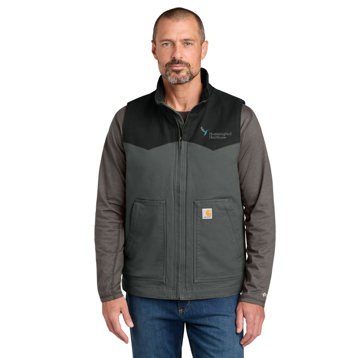Carhartt Montana Rugged Flex Duck Vest — model