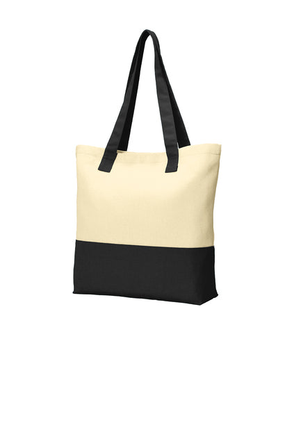 Port Authority® Colorblock Cotton Tote