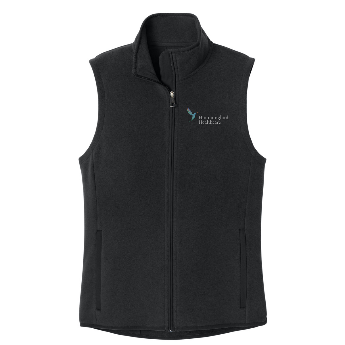 Brooks Brothers Women's Fleece Vest — Deep Black