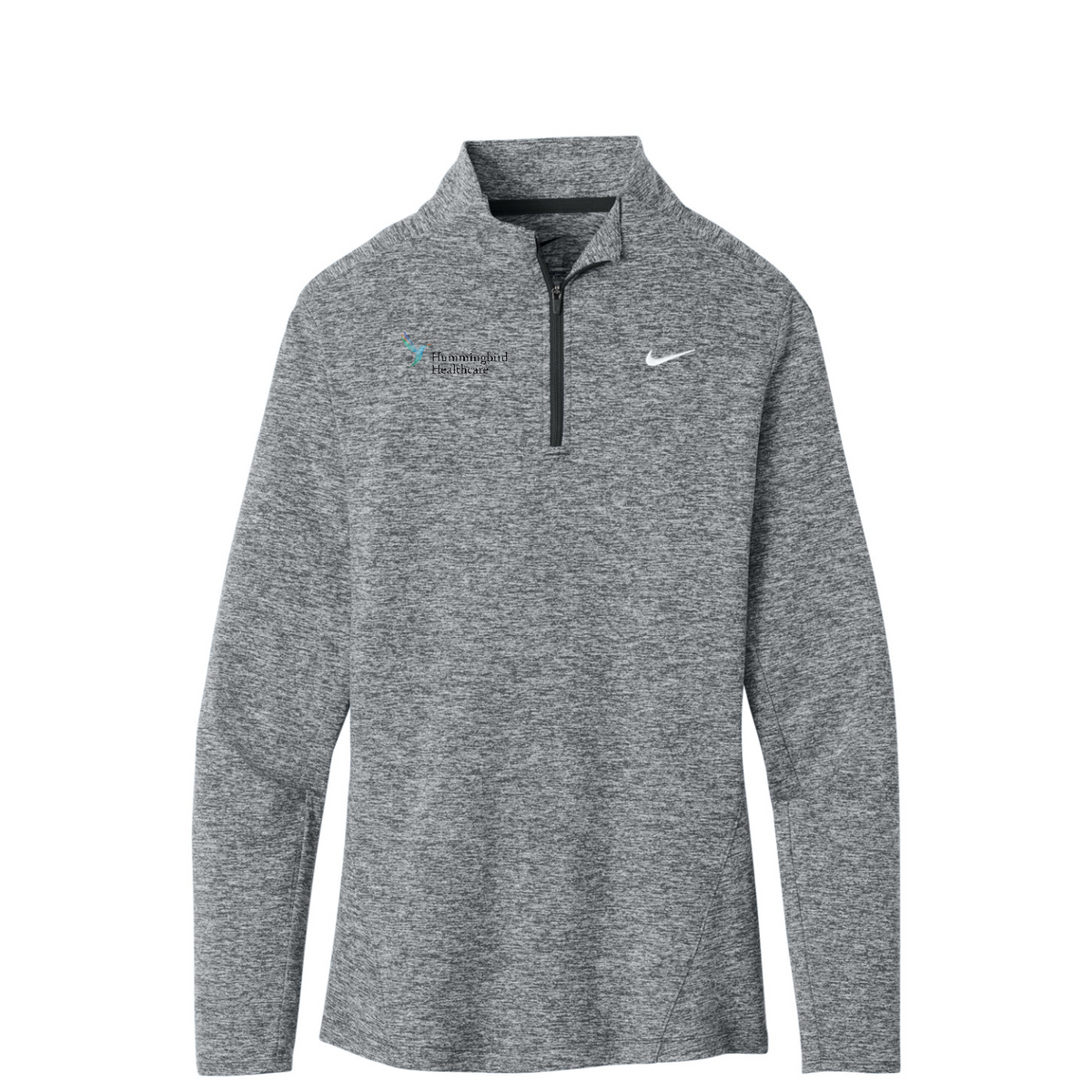 Nike Women's Dri-FIT Stride 1/2-Zip — Black Heather