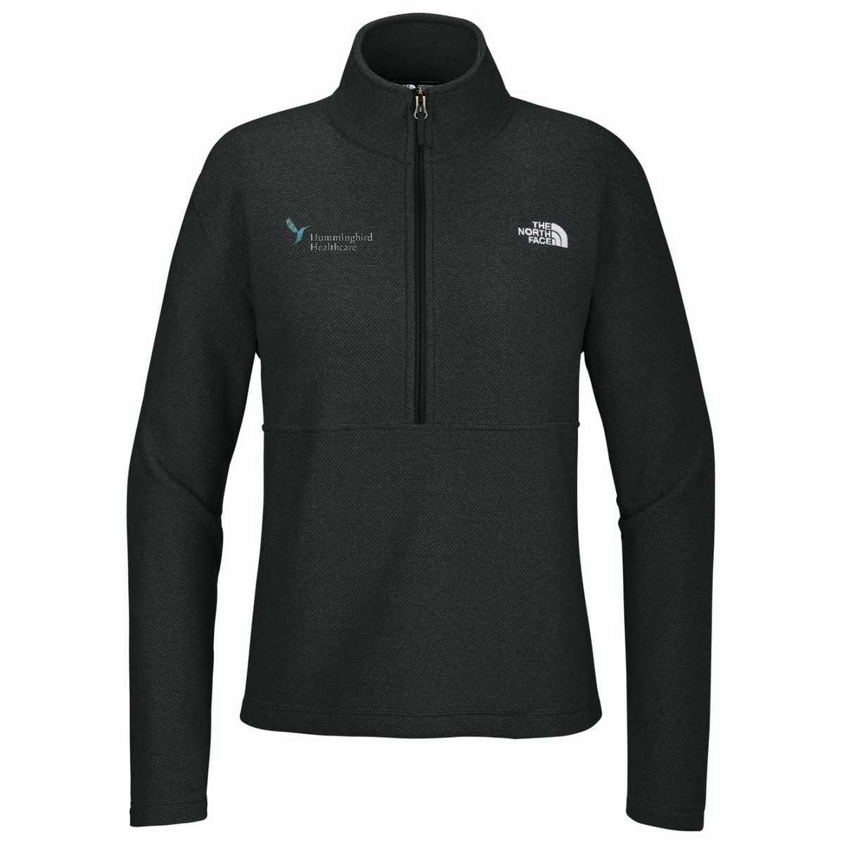 The North Face Women's Textured Pine Grove 1/2-Zip — TNF Black Heather