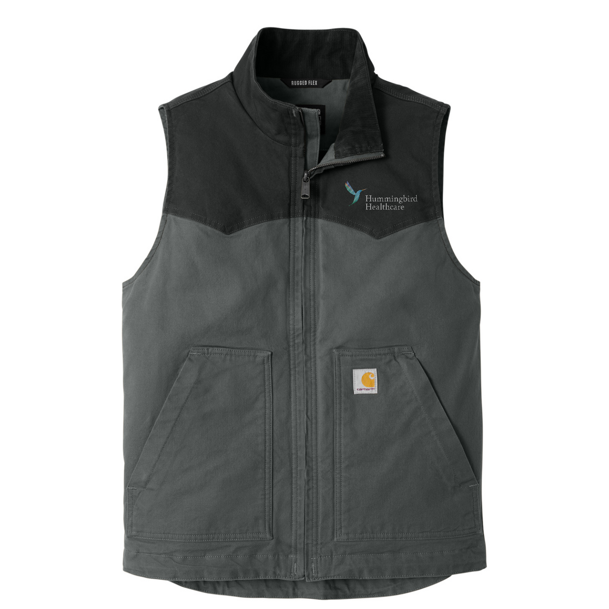 Carhartt Montana Rugged Flex Duck Vest — Black/ Shadow Grey