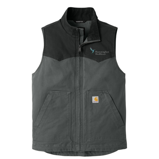 Carhartt Montana Rugged Flex Duck Vest — Black/ Shadow Grey