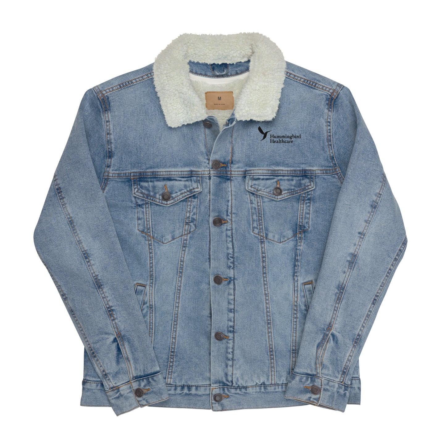 Unisex Denim Sherpa Jacket