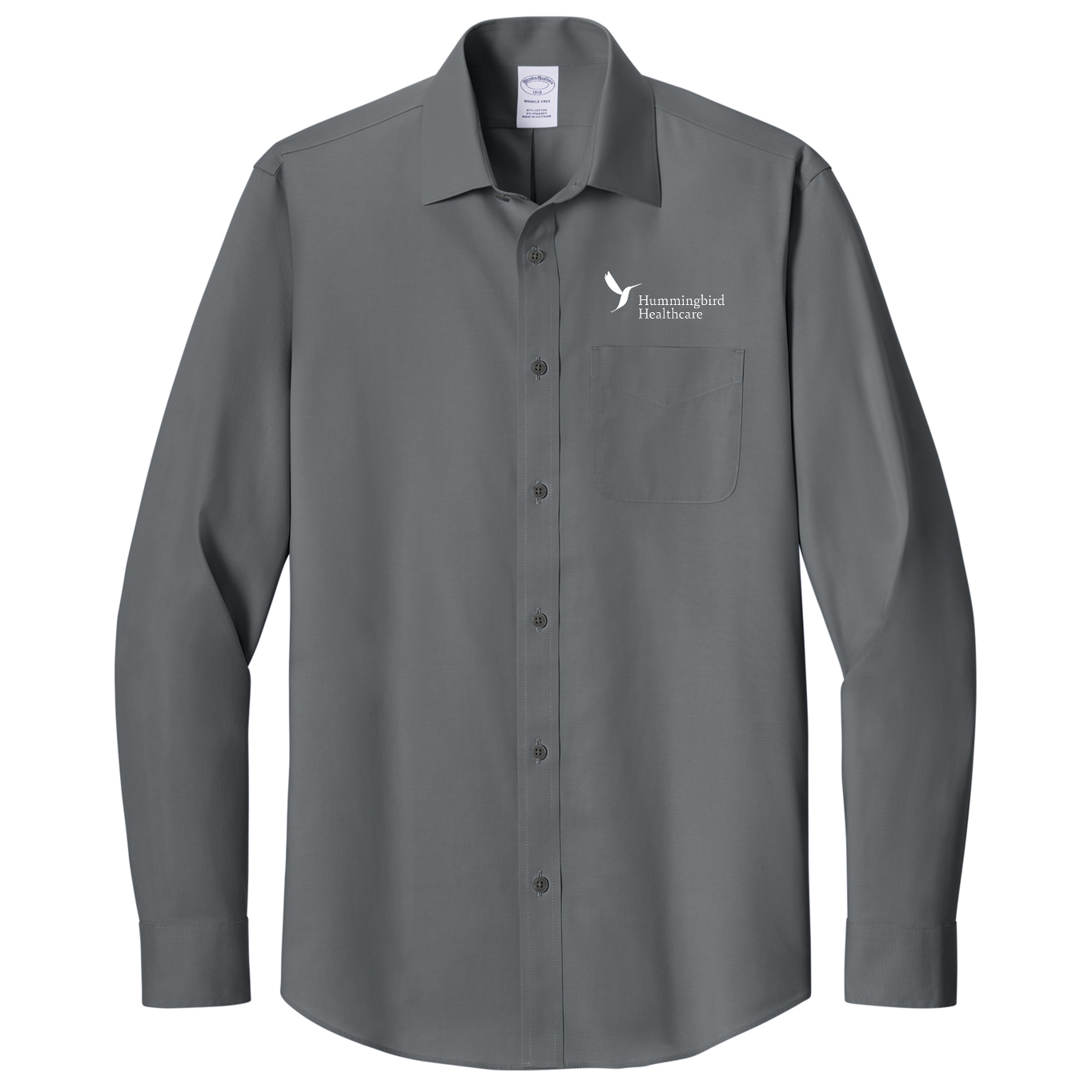 Brooks Brothers® Wrinkle-Free Stretch Pinpoint Spread Collar Shirt