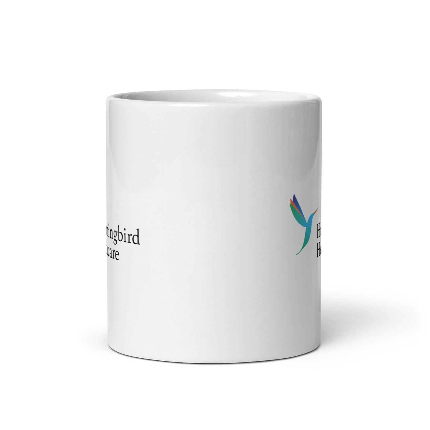 White glossy mug