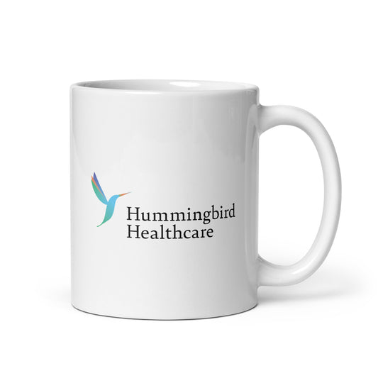 White glossy mug